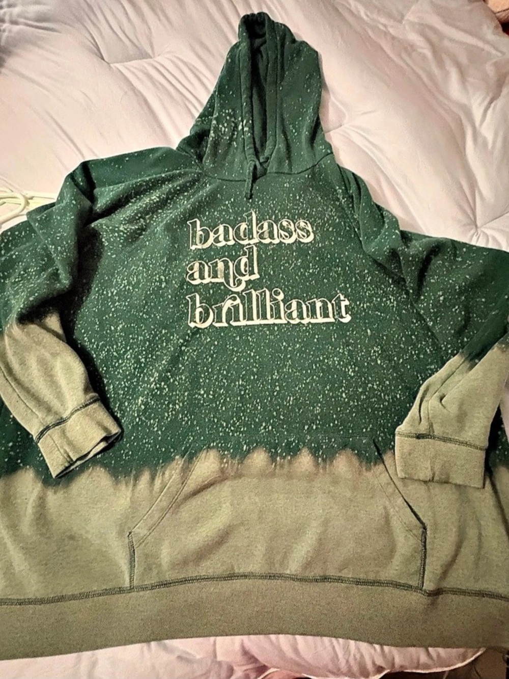 Torrid Badass and Brilliant Bleach Wash Hoodie Size 4